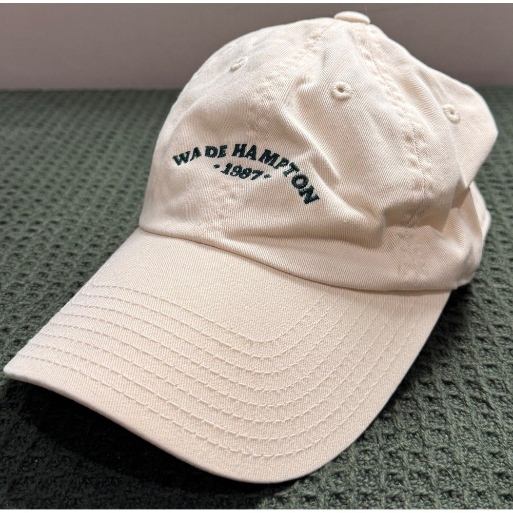 American Needle Wade Hampton Golf Club 1987 Cream Cotton Strapback Hat